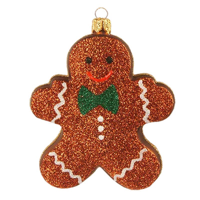 Glistening Gingerbread Cookie Ornament