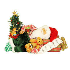 Napping Santa with LED Light