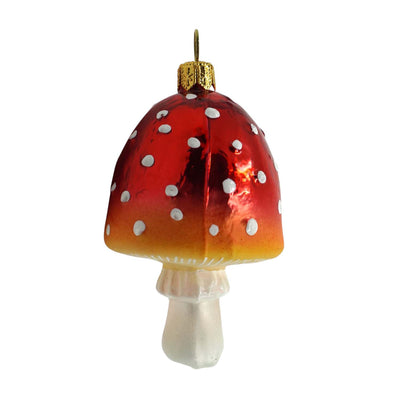 Round Red Mushroom Ornament