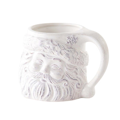 Ceramic White Santa Mug