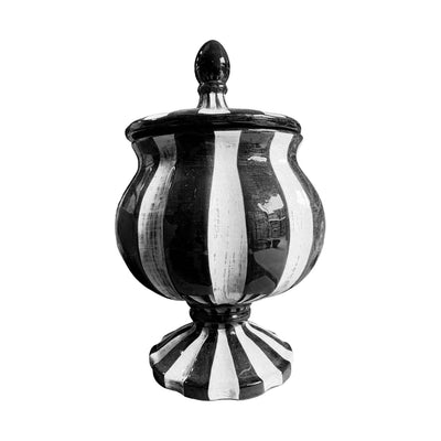 Black & White Whimsey Jar - 15" Tall