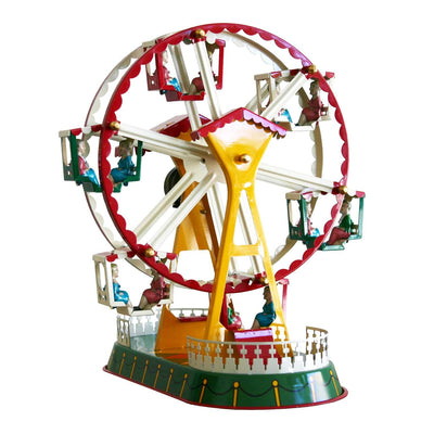 Tin Wind Up Ferris Wheel - 9" Tall