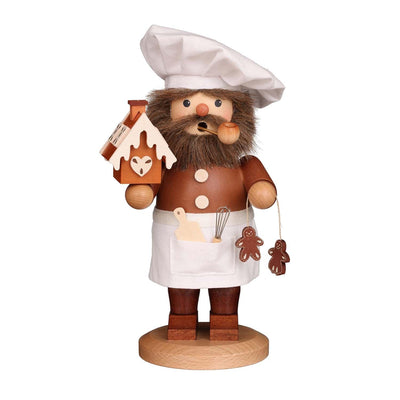 Gingerbread Baker Smoker Figure - 9.8" Tall