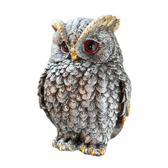Silver Metallic Owl - 6