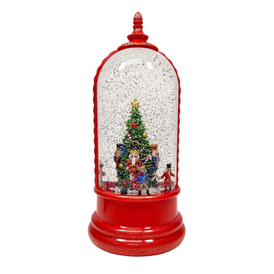 Musical Nutcracker Lantern with Swirling Snow &  Light - 11" Tall