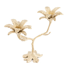 Brass Palm Candle Holder - 10.5