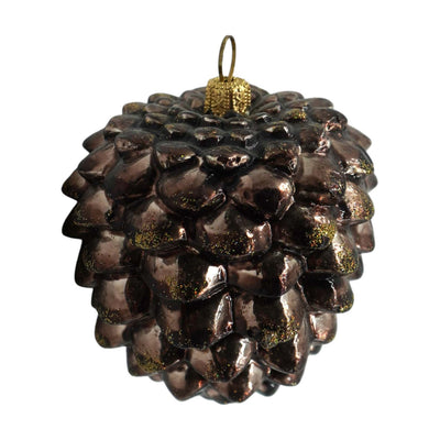Brown Chubby Pinecone Ornament