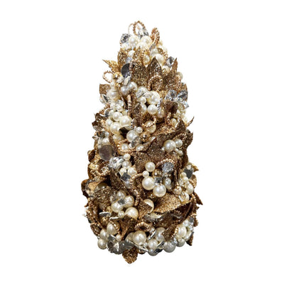 Radiant Gold Pearl Tree - 12" Tall