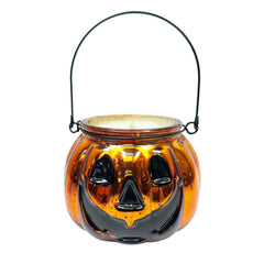 Pumpkin Handle Jar with Candle - 4