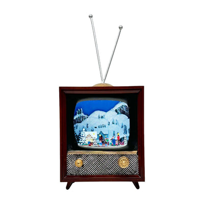 Musical TV Village with LED Lighting - 6" Tall