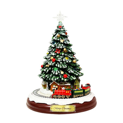 Musical Tree with Train Set - 11" Tall