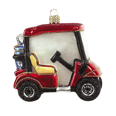 Golf Cart Red Ornament