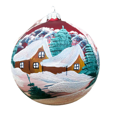 Turquoise Snowy Cabin, 100mm