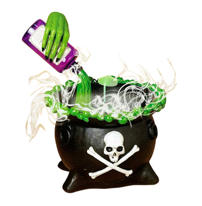 LED Smoking Poison Cauldron - 16"