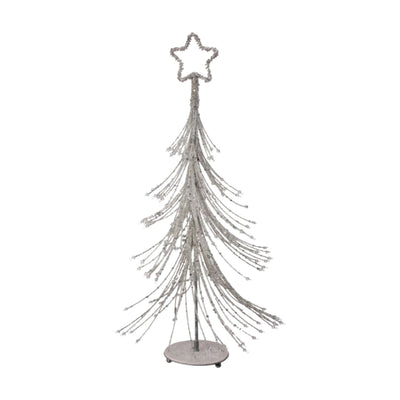 Silver Beaded Tree - 20"