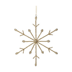 Modern Jeweled Snowflake Ornament - 12