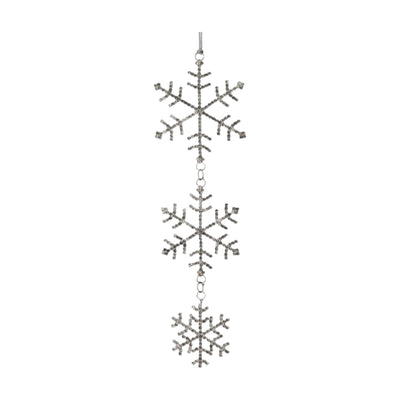 Jewel Snowflake Drop Ornament - 10"