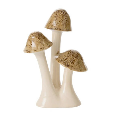 Gold Speckled Mushrooms - 12" Tall