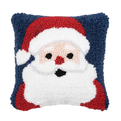 Santa Wishes Hooked Pillow