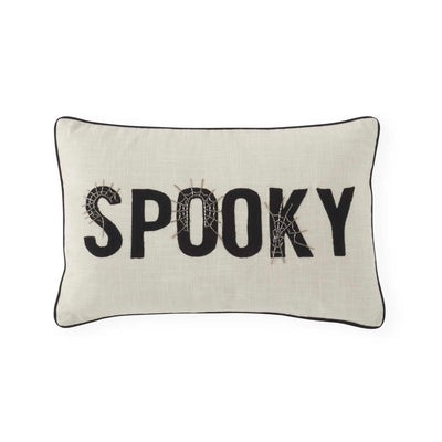 Cream Spooky Pillow - 14" x 20"