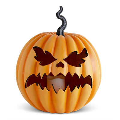 Orange LED Jack O' Lantern - 16" Tall