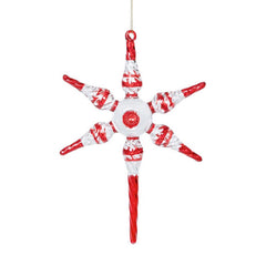 Peppermint Twist Starburst Ornament