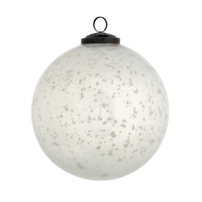 Artic Glow Glass Ball Ornament, 6"