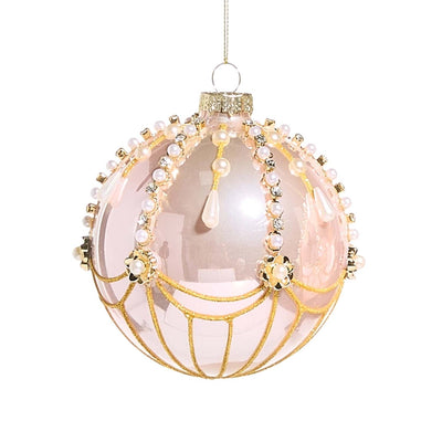 Pink And Pearl Ornament 4.5"