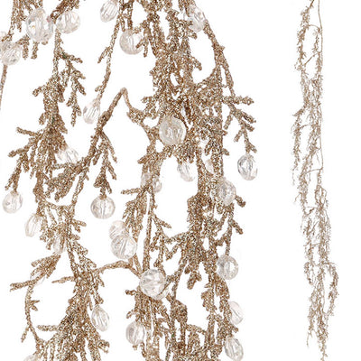 Glittered Ice Garland 6'