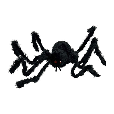 Furry Black Spider - 20" Wide