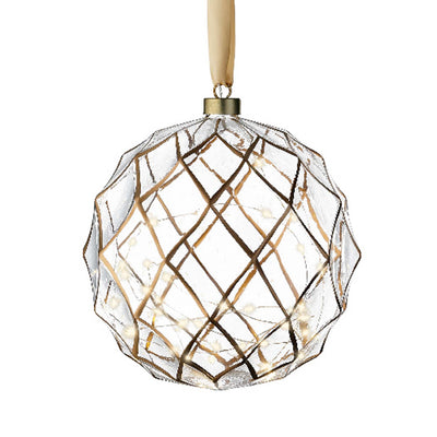 Micro LED Ornament Ball - Warm White Lights