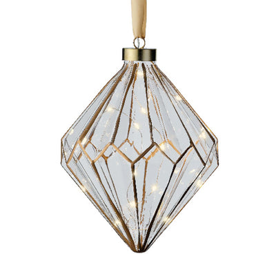 Micro LED Ornament Diamond - Warm White Lights