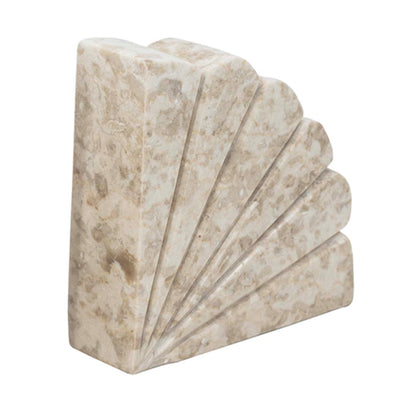 Scalloped Marble Bookend - 12" Tall
