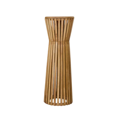 Slatted Wood Column Stand - 36" Tall