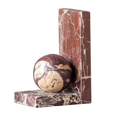Rosso Levanto Sphere Bookend
