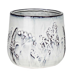 White Wildflower Cachepot - 4