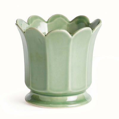 Green Maline Footed Pot