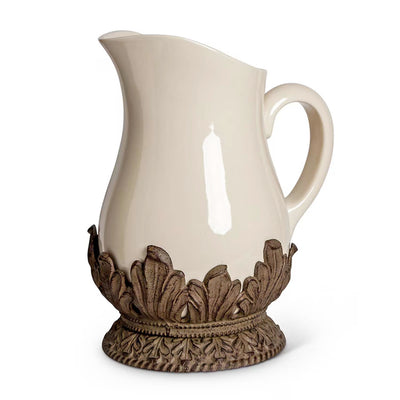 Acanthus Stoneware Pitcher