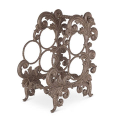 Acanthus Cast Aluminum Wine Bottle Holder