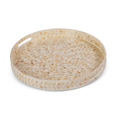 Round Capiz Tray - Large