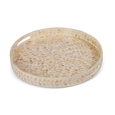 Round Capiz Tray - Large