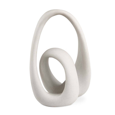 White Knot Sculpture - Tall