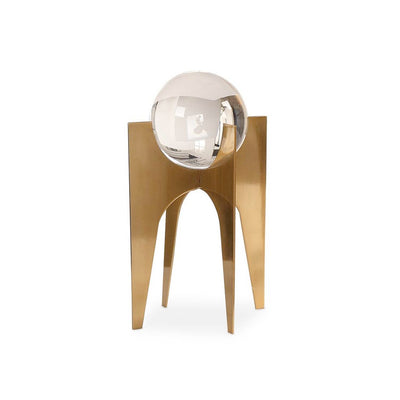 Gold Crystal Ball Holder - Small