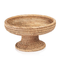 Weave Rattan Footed Bowl