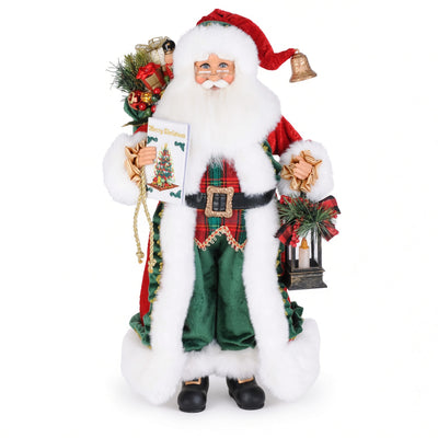 Christmas Stories Santa with LED Lights - 22" Tall