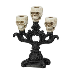 Triple Skull Candle Holder - 11