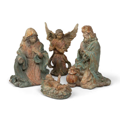 Painted Resin Nativity Figures, 5.91"H, Set of 4