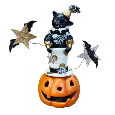 Top Hat Jack with Cat - 11" Tall