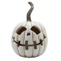 Grey LED Flame Pumpkin - 8