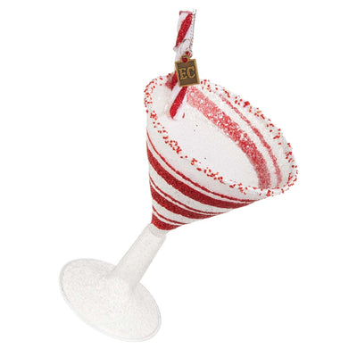 Glitter Pop Peppermint Christmas Cocktail Ornament - 6"